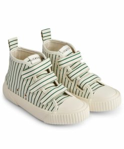 Sko LIEWOOD | Keep Kanvasstovler Stripe Garden Green / Creme De La Creme