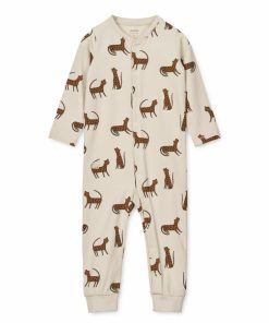 Bolig LIEWOOD Musthaves Til Baby | Birk Pyjamas Jumpsuit Leopard / Sandy