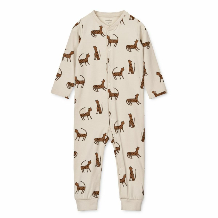 Bolig LIEWOOD Musthaves Til Baby | Birk Pyjamas Jumpsuit Leopard / Sandy