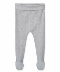 Bolig LIEWOOD Musthaves Til Baby | Facu Legging I Ribstrik Light Grey Melange