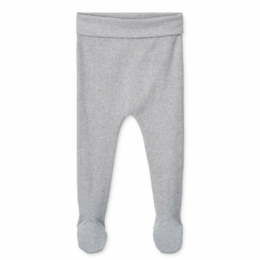 Bolig LIEWOOD Musthaves Til Baby | Facu Legging I Ribstrik Light Grey Melange