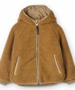 Tøj LIEWOOD Pile & Fleece | Jackson Vendbar Fleecejakke Golden Caramel / Oat Mix