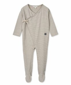 Bolig LIEWOOD Musthaves Til Baby | Bolde Babyjumpsuit Med Striber Y/D Stripe Sandy / Classic Navy