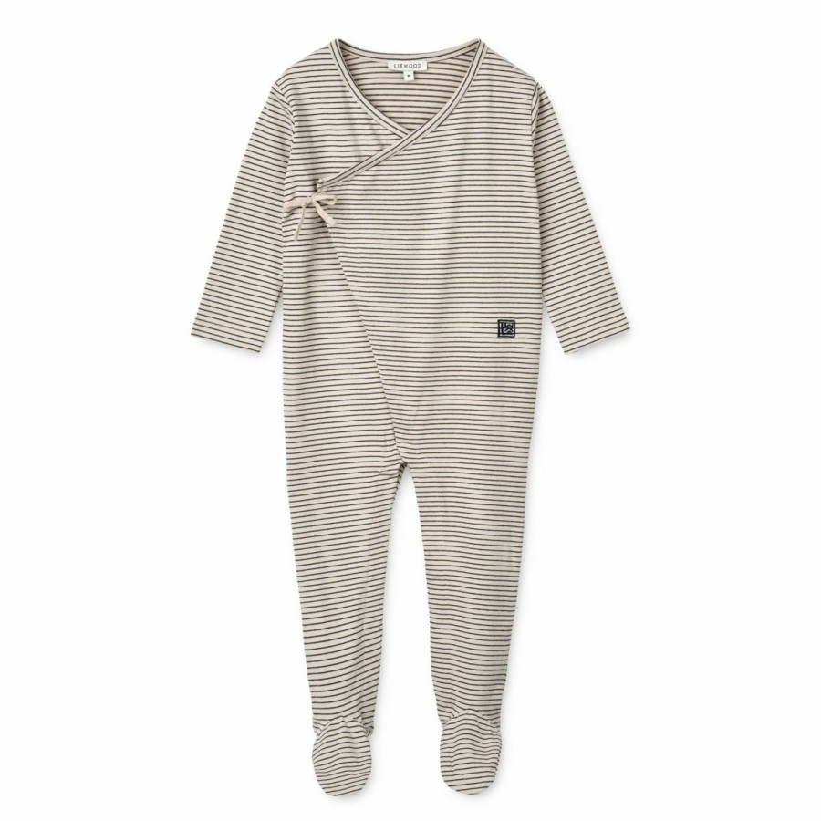 Bolig LIEWOOD Musthaves Til Baby | Bolde Babyjumpsuit Med Striber Y/D Stripe Sandy / Classic Navy