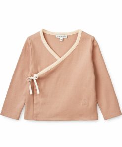 Bolig LIEWOOD Musthaves Til Baby | Tadeo Sla Om-Cardigan I Ribstrik Pale Tuscany