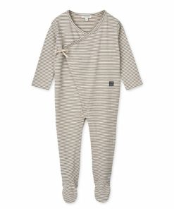 Tøj LIEWOOD Jumpsuits | Bolde Babyjumpsuit Med Striber Y/D Stripe Sandy / Classic Navy