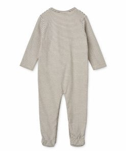 Tøj LIEWOOD Jumpsuits | Bolde Babyjumpsuit Med Striber Y/D Stripe Sandy / Classic Navy