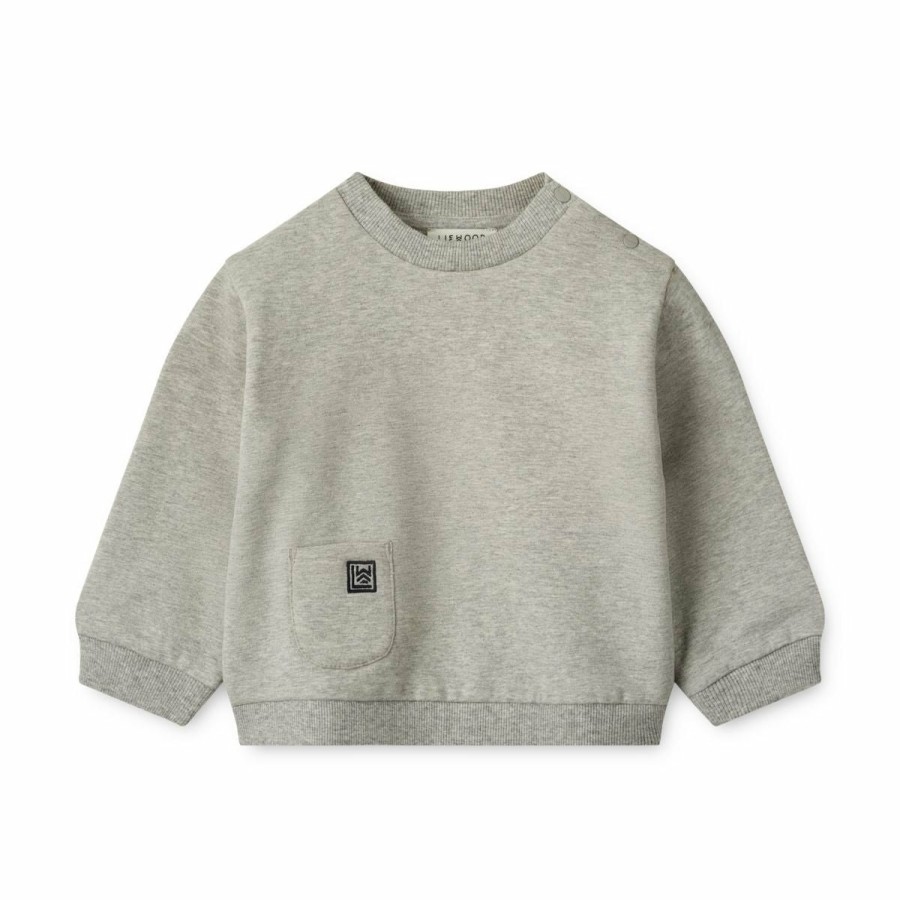 Bolig LIEWOOD Musthaves Til Baby | Lucio Babysweatshirt Light Grey Melange