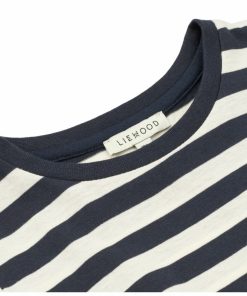 Tøj LIEWOOD Kjoler & Nederdele | Lima Kjole Y/D Stripe Classic Navy / Creme De La Creme