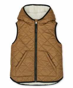 Tøj LIEWOOD Pile & Fleece | Diana Vendbar Vest Pecan / Sandy Mix