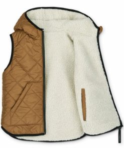 Tøj LIEWOOD Pile & Fleece | Diana Vendbar Vest Pecan / Sandy Mix