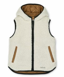 Tøj LIEWOOD Pile & Fleece | Diana Vendbar Vest Pecan / Sandy Mix