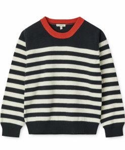 Tøj LIEWOOD Strik & Cardigans | Omaha Jumper Y/D Stripe Classic Navy / Creme De La Creme