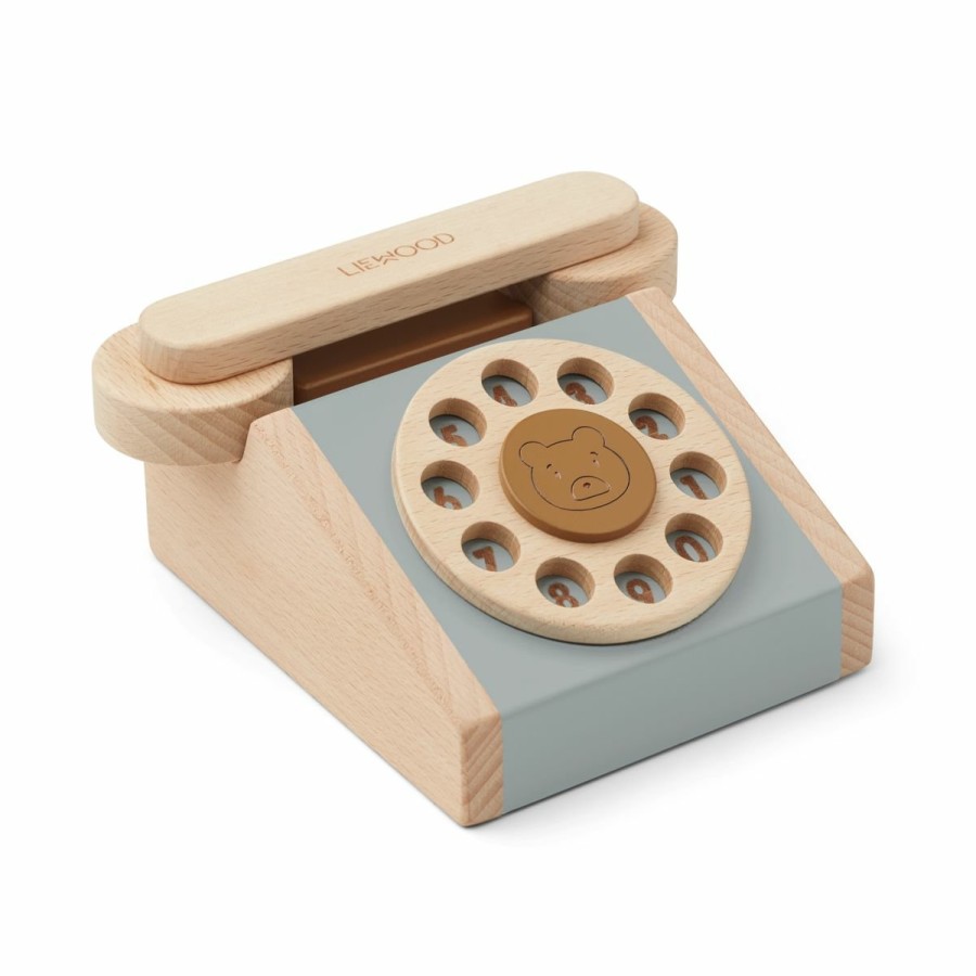 Legetøj LIEWOOD Rollelegetøj | Selma Klassisk Telefon Blue Fog Multi Mix