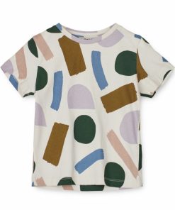 Tøj LIEWOOD Trøjer og Toppe | Dakawa T-Shirt I Bomuld Paint Stroke / Sandy