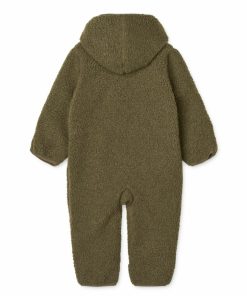 Tøj LIEWOOD Pile & Fleece | Fraser Babyjumpsuit I Fleece Khaki