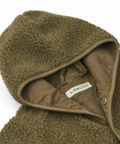 Tøj LIEWOOD Pile & Fleece | Fraser Babyjumpsuit I Fleece Khaki