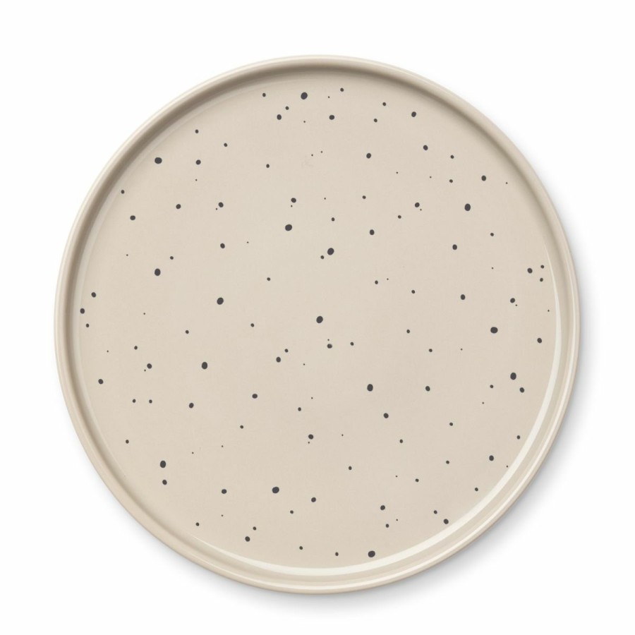 Bolig LIEWOOD Børneservice | Ophrah Porcelaenstallerken Splash Dots / Mist