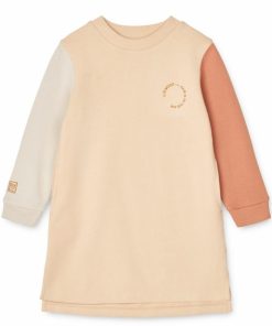 Tøj LIEWOOD Kjoler & Nederdele | Floda Printet Sweatkjole Tuscany Rose Mix