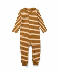 Tøj LIEWOOD Nattøj | Birk Pyjamas Jumpsuit Y/D Stripe: Golden Caramel / Sandy