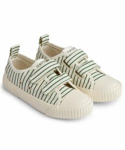 Sko LIEWOOD | Kim Kanvassko Stripe Garden Green / Creme De La Creme