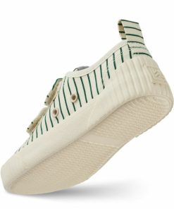 Sko LIEWOOD | Kim Kanvassko Stripe Garden Green / Creme De La Creme