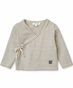 Bolig LIEWOOD Musthaves Til Baby | Tadeo Sla Om-Cardigan Med Striber Y/D Stripe Sandy / Classic Navy