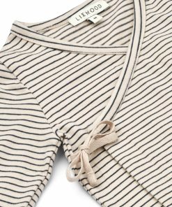 Bolig LIEWOOD Musthaves Til Baby | Tadeo Sla Om-Cardigan Med Striber Y/D Stripe Sandy / Classic Navy