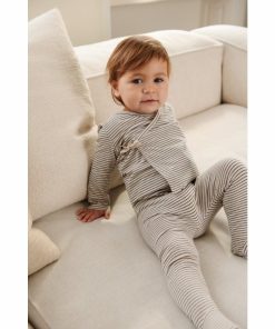 Bolig LIEWOOD Musthaves Til Baby | Tadeo Sla Om-Cardigan Med Striber Y/D Stripe Sandy / Classic Navy