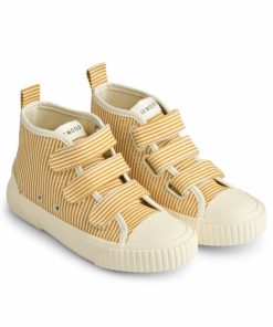 Sko LIEWOOD | Keep Kanvasstovler Stripe Yellow Mellow / Cremede La Creme