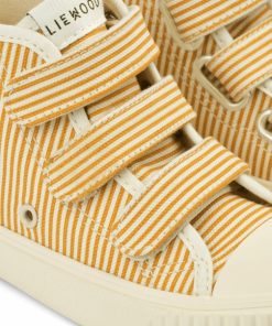 Sko LIEWOOD | Keep Kanvasstovler Stripe Yellow Mellow / Cremede La Creme