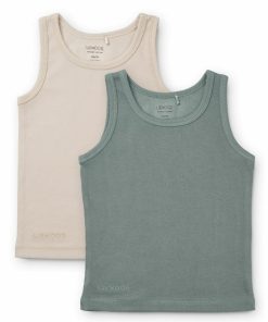 Tøj LIEWOOD Undertøj | Faris Tank Top 2-Pak Blue Fog / Sandy Mix