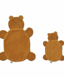 Bolig LIEWOOD Pusletid | Janai Sutteklud 2-Pak Mr Bear / Golden Caramel