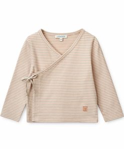 Bolig LIEWOOD Musthaves Til Baby | Tadeo Sla Om-Cardigan Med Striber Y/D Stripe Sandy / Tuscany Rose