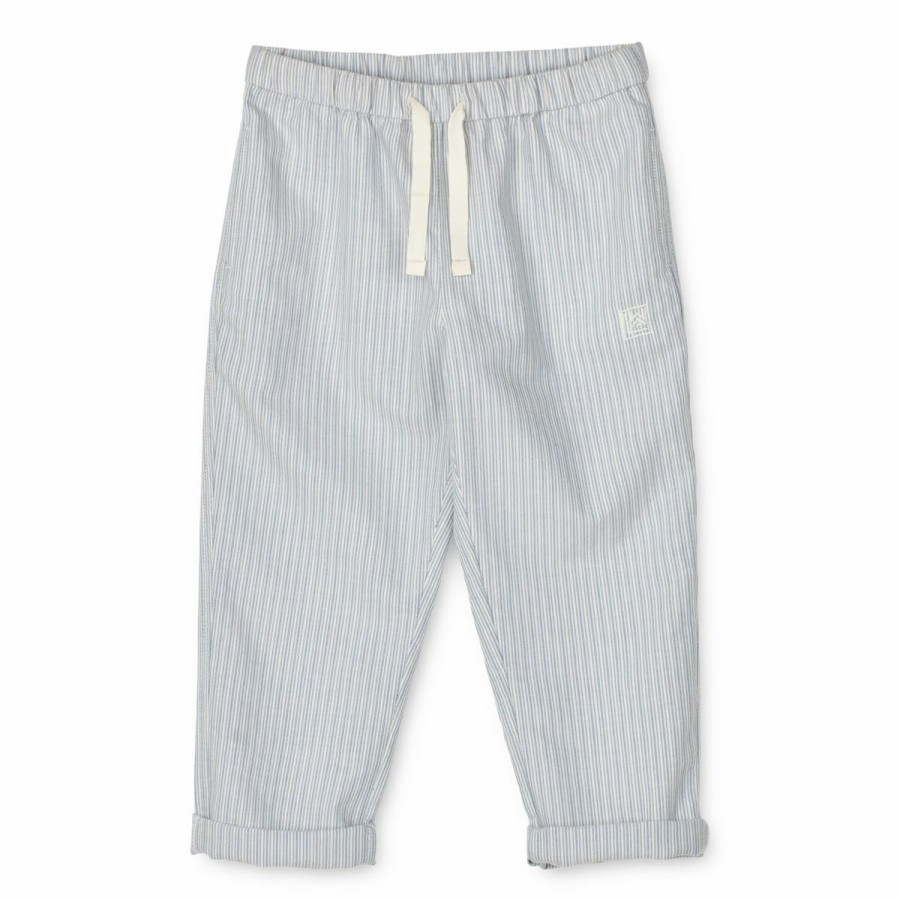 Tøj LIEWOOD Bukser og Shorts | Orlando Bukser Med Striber Y/D Stripe Riverside / Creme De La Creme