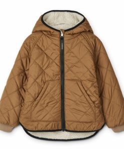 Tøj LIEWOOD Pile & Fleece | Jackson Vendbar Fleecejakke Pecan / Sandy Mix