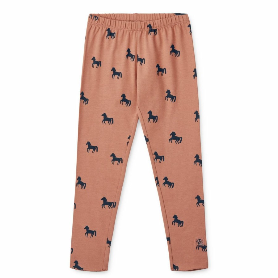 Tøj LIEWOOD Bukser og Shorts | Marie Leggings Horses / Dark Rosetta