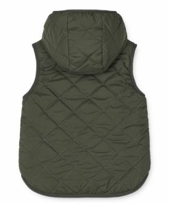 Tøj LIEWOOD Pile & Fleece | Diana Vendbar Fleecevest Hunter Green / Mist