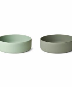 Bolig LIEWOOD Børneservice | Damina Bowl 2-Pack Dusty Mint / Faune Green