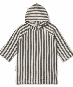 Bolig LIEWOOD Ponchoer & Badekåber | Avi Badekabeponcho Y/D Stripe Classic Navy / Sandy