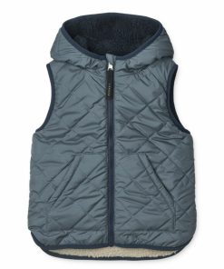 Tøj LIEWOOD Jakker & Veste | Diana Vendbar Vest Whale Blue Mix