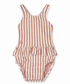 Tøj LIEWOOD Badetøj | Amina Babybadedragt Y/D Stripe: Tuscany Rose / Creme De La Creme