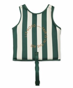 Legetøj LIEWOOD Udendørs Legetøj 2-5 år | Dove Svommevest Stripe Garden Green / Creme De La Creme