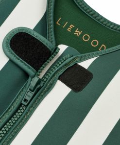 Legetøj LIEWOOD Udendørs Legetøj 2-5 år | Dove Svommevest Stripe Garden Green / Creme De La Creme