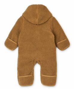 Tøj LIEWOOD Pile & Fleece | Fraser Babyjumpsuit I Fleece Golden Caramel