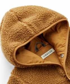 Tøj LIEWOOD Pile & Fleece | Fraser Babyjumpsuit I Fleece Golden Caramel