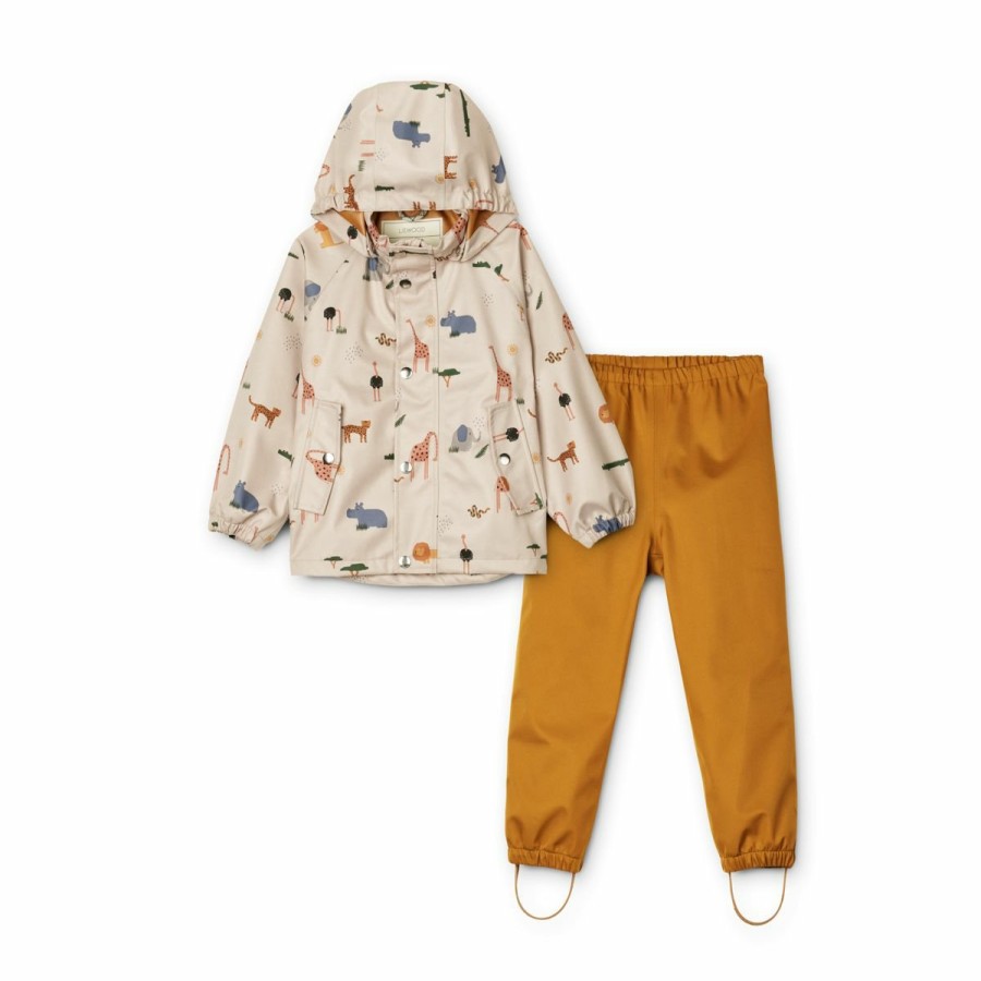 Tøj LIEWOOD Regntøj | Parker Softshell Saet Junior Safari Sandy Mix