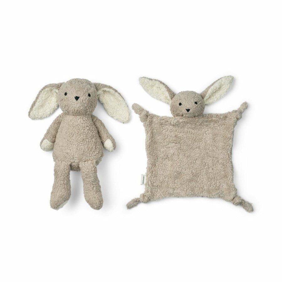 Legetøj LIEWOOD Indendørs Legetøj 0-2 år | Ted Babygavesaet Rabbit / Pale Grey