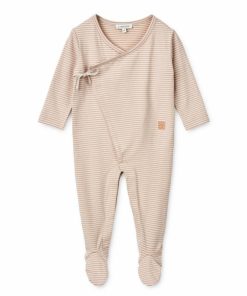 Bolig LIEWOOD Musthaves Til Baby | Bolde Babyjumpsuit Med Striber Y/D Stripe Sandy / Tuscany Rose