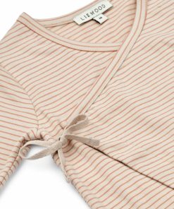 Bolig LIEWOOD Musthaves Til Baby | Bolde Babyjumpsuit Med Striber Y/D Stripe Sandy / Tuscany Rose